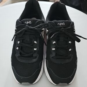 Ryka Women's Black, White, Pink And Gray Sneakers Intrigue 2. Size 10